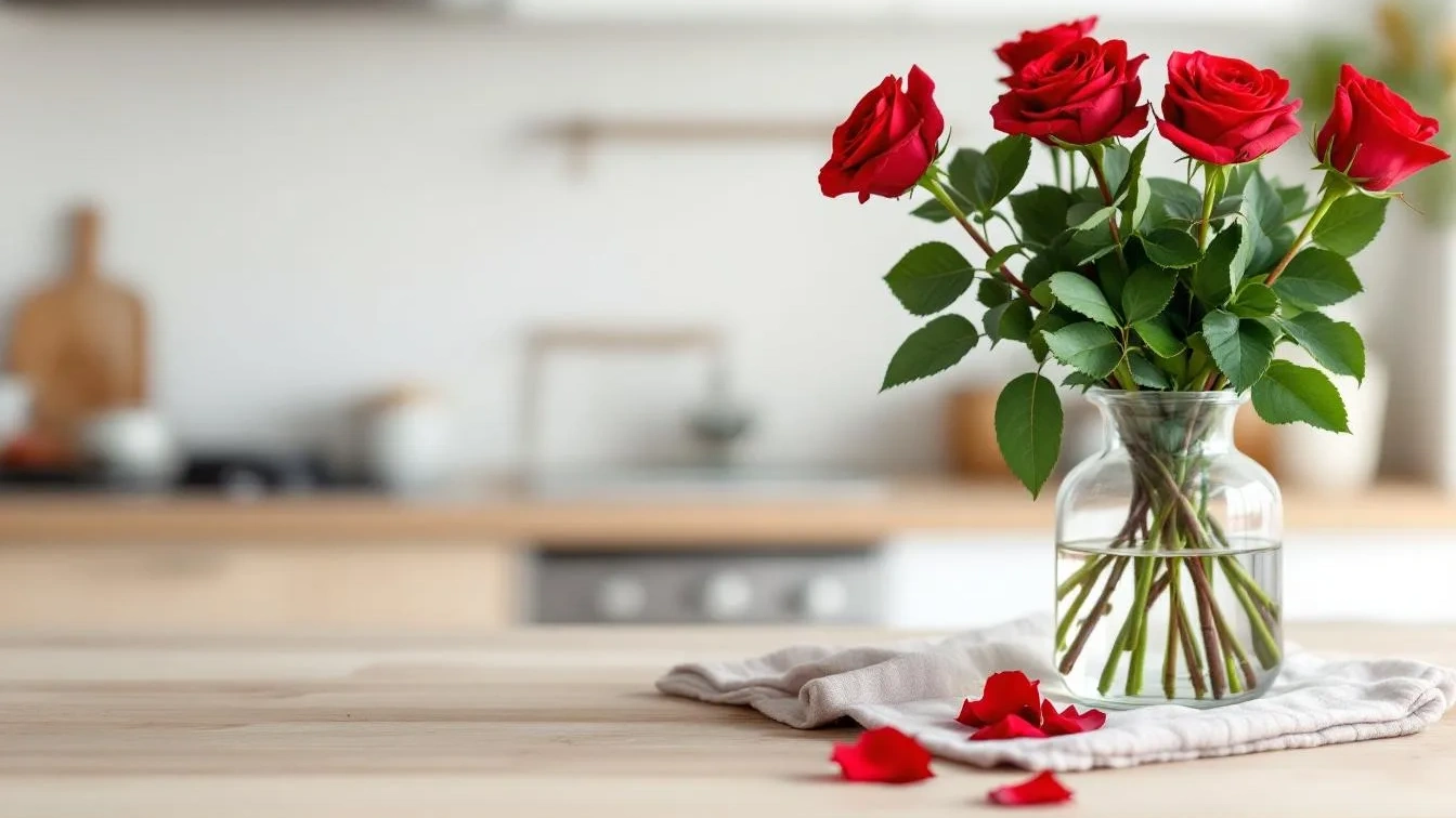 Blumen-Hack aus der Küche: Dieses Produkt im Vasenwasser lässt Rosen länger strahlen