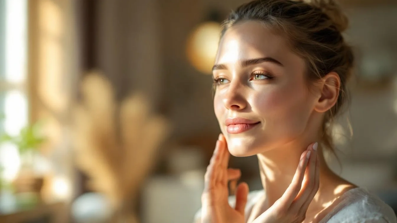 Eine junge Frau enthüllt, warum Gesichtsyoga täglich deine Haut strahlen lässt